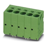 Phoenix Contact SPT 16/ 8-V-10.0-ZB Series PCB Terminal Block, 8-Contact, 10mm Pitch, Through Hole Mount, Spring Cage