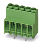 Phoenix Contact MKDS 5N HV/11-ZB-6.35 Series PCB Terminal Block, 11-Contact, 6.35mm Pitch, Through Hole Mount, Screw