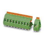 Phoenix Contact ZFKDSA 1.5-W-5.08-10 Series PCB Terminal Block, 10-Contact, 5.08mm Pitch, Through Hole Mount, Spring