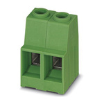 Phoenix Contact MKDSP 10HV/ 2-10.16 Series PCB Terminal Block, 2-Contact, 10.16mm Pitch, Through Hole Mount, Screw