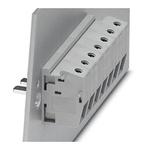 Phoenix Contact HDFK 10-VP/Z Series Feed Through Terminal Block, 2-Contact, 1-Row, Screw Termination