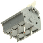 Wago 256 Series PCB Terminal Block, 3-Contact, 5.08mm Pitch, 1-Row