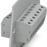 Phoenix Contact HDFK Series Feed Through Terminal Block, 1-Contact, 12.1mm Pitch, Panel Mount, 1-Row, Screw Termination
