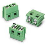 Wurth Elektronik 2164 Series PCB Terminal Block, 3-Contact, 7.62mm Pitch, Through Hole Mount, 1-Row, Solder Termination