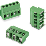 Wurth Elektronik 2458 Series PCB Terminal Block, 3-Contact, 10mm Pitch, PCB Mount, 1-Row, Solder Termination
