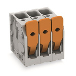 Wago PCB Terminal Block, 3-Contact, 7.5mm Pitch, Through Hole Mount, 1-Row