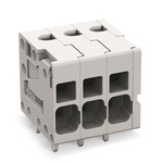 Wago PCB Terminal Block, 5-Contact, 5mm Pitch, Feed Through Mount, 1-Row
