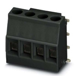 Phoenix Contact 5/ 4-R BK, MKDSO 2 Series PCB Terminal Block, 4-Contact, 5mm Pitch, 1-Row