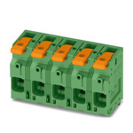 Phoenix Contact PCB Terminal Block, 4-Contact, 15mm Pitch, Through Hole Mount, 1-Row