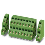 Phoenix Contact PCB Terminal Block, 2-Contact, 5mm Pitch, DIN Rail Mount, 2-Row