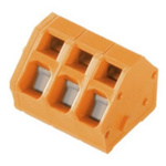 Weidmuller PCB Terminal Block, 3-Contact, 5mm Pitch, PCB Mount, 1-Row