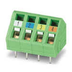 Phoenix Contact 0- 4-EXPROFINET2, 5C-5, ZFKDSA 1 Series PCB Terminal Block, 4-Contact, 5mm Pitch, PCB Mount, 1-Row, PCB