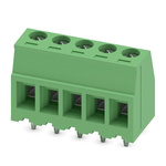 Phoenix Contact MKDSD Series PCB Terminal Block, 5-Contact, 3.81mm Pitch, Through Hole Mount, 1-Row, Screw Termination