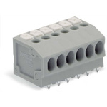 Wago 805 Series PCB Terminal Block, 12-Contact, 3.5mm Pitch, PCB Mount, 1-Row, Push-In Cage Clamp Termination