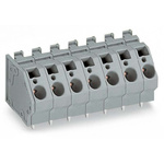 Wago 745 Series PCB Terminal Block, 6-Contact, 10mm Pitch, PCB Mount, 1-Row, Cage Clamp Termination