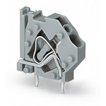 Wago 745 Series PCB Terminal Block, 1-Contact, 5mm Pitch, PCB Mount, 1-Row, Cage Clamp Termination