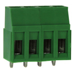CAMDENBOSS CTB Series PCB Terminal Block, 4-Contact, 5mm Pitch, Through Hole Mount, 1-Row, Through Hole Termination