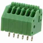 Phoenix Contact PCB Terminal Block, 2.5mm Pitch, Through Hole Mount, 1-Row, Solder Termination