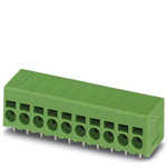 Phoenix Contact SPT 2.5/ 1-H-5.0 Series PCB Terminal Block, 1-Contact, 5mm Pitch, Through Hole Mount, Spring Cage