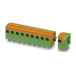 Phoenix Contact FFKDSA1/H1-5.08-15 Series PCB Terminal Block, 15-Contact, 5.08mm Pitch, Through Hole Mount, Spring Cage