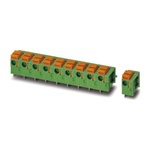 Phoenix Contact FFKDSA1/H1-7.62- 3 Series PCB Terminal Block, 3-Contact, 7.62mm Pitch, Through Hole Mount, Spring Cage