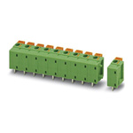 Phoenix Contact FFKDSA1/V1-7.62- 8 Series PCB Terminal Block, 8-Contact, 7.62mm Pitch, Through Hole Mount, Spring Cage