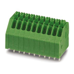 Phoenix Contact PTSA 0.5/18-2.5-F Series PCB Terminal Block, 18-Contact, 2.5mm Pitch, Through Hole Mount, Spring Cage