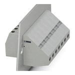 Phoenix Contact HDFKV 25 GNYE Series Feed Through Terminal Block, 2-Contact, 1-Row, Screw Termination