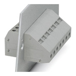 Phoenix Contact HDFKV 16 BU Series Feed Through Terminal Block, 2-Contact, 1-Row, Screw Termination