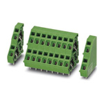 Phoenix Contact FRONT 2.5-V/SA 5/ 6 Series PCB Terminal Block, 6-Contact, 5mm Pitch, Through Hole Mount, Screw