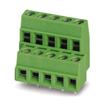 Phoenix Contact MKKDSG 3/ 3 Series PCB Terminal Block, 3-Contact, 5mm Pitch, Through Hole Mount, Screw Termination