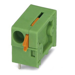 Phoenix Contact FFKDSA1/H2-7.62 Series PCB Terminal Block, 1-Contact, 7.62mm Pitch, Through Hole Mount, Spring Cage