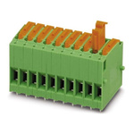 Phoenix Contact FRONT 2.5-H/SA10- 6 Series PCB Terminal Block, 6-Contact, 5mm Pitch, Through Hole Mount, Screw