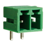 RS PRO 3.81mm Pitch 5 Way Right Angle Pluggable Terminal Block, Header, Through Hole, Screw Termination