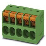 Phoenix Contact TDPT 4/ 5-SP-6.35-ZB Series PCB Terminal Block, 5-Contact, 6.35mm Pitch, Through Hole Mount, 1-Row,