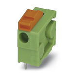 Phoenix Contact FFKDSA1/H-6.35 Series PCB Terminal Block, 1-Contact, 3.81mm Pitch, Through Hole Mount, 1-Row, Screw