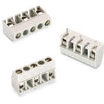 Wurth Elektronik 1368 Series PCB Terminal Block, 5-Contact, 10mm Pitch, Through Hole Mount, 1-Row, Solder Termination