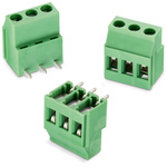Wurth Elektronik 2535 Series PCB Terminal Block, 3-Contact, 5.08mm Pitch, Through Hole Mount, 1-Row, Solder Termination