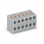 Wago PCB Terminal Block, 4-Contact, 3.5mm Pitch, PCB Mount, 1-Row