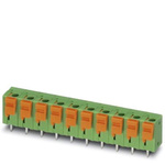 Phoenix Contact PCB Terminal Block, 10-Contact, 7.62mm Pitch, Through Hole Mount, 1-Row