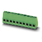 Phoenix Contact MKDS Series PCB Terminal Block, 9-Contact, 5.08mm Pitch, Through Hole Mount, 1-Row, Screw Termination