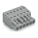 Wago 231 Series PCB Terminal, 4-Contact, 5mm Pitch, Cable Mount, 1-Row, Cage Clamp Termination