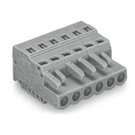 Wago 231 Series PCB Terminal, 8-Contact, 5mm Pitch, Cable Mount, 1-Row, Cage Clamp Termination