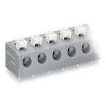 Wago 804 Series PCB Terminal Block, 3-Contact, 7.5mm Pitch, PCB Mount, 1-Row, Push-In Cage Clamp Termination