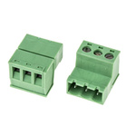 RS PRO 5.08mm Pitch 3 Way Pluggable Terminal Block, Plug, Cable Mount, Screw Termination