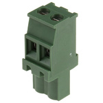 RS PRO 5.08mm Pitch 2 Way Pluggable Terminal Block, Plug, Cable Mount, Screw Termination