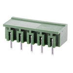 RS PRO 5.08mm Pitch 5 Way Pluggable Terminal Block, Header, Through Hole, Solder Termination