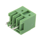 RS PRO 2.5mm Pitch 3 Way Pluggable Terminal Block, Header, Through Hole, Solder Termination