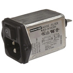 Roxburgh EMC,10A,250 V ac/dc Male Panel Mount IEC Filter 2 Pole RIR310CEH,Faston None Fuse