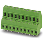 Phoenix Contact MKKDS Series PCB Terminal Block, 9-Contact, 3.81mm Pitch, Through Hole Mount, 2-Row, Screw Termination